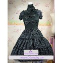 Black lolita dress with pettiskirt