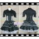 Black lolita dress with pettiskirt