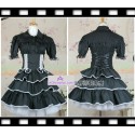 Black lolita dress with pettiskirt