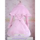 Gothic lolita dress pink  winter dress make to order