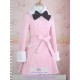 Gothic lolita dress pink color winter dress