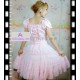 Lolita dress pink color layered skirt