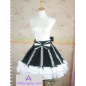 Lolita dress skirt black and white