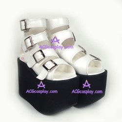 Lolita shoes fashion sandals thick sole style 60121B white