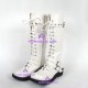 Punk lolita shoes boots  common soles style 6010white