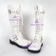 Punk lolita shoes boots  common soles style 6010white