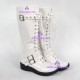 Punk lolita shoes boots  common soles style 6010white