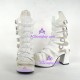 Lolita shoes boots gothic punk sandals high heel style 6018C white