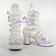 Lolita shoes boots gothic punk sandals high heel style 6018C white