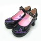 Lolita shoes girl fashion shoes puleather style 6016 black