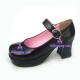 Lolita shoes girl fashion shoes puleather style 6016 black