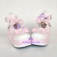 Lolita shoes princess sandals style 9896 white and pink