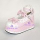 Lolita shoes princess sandals style 9896 white and pink