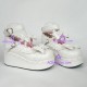 Lolita shoes princess sandals style 9896 white thick sole