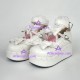 Lolita shoes princess sandals style 9896 white thick sole