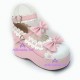 Lolita shoes princess sandals style 9896B pink