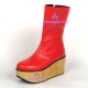 Fashion boots lolita shoes boots wedge boots style 6022 red