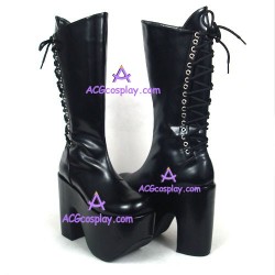 Gothic lolita boots fashion boots thick sole style 6020A black