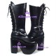 Gothic lolita boots fashion boots thick sole style 6020A black