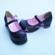 Lolita shoes girl shoes fashion shoes medium heel style 9890 black