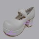 Lolita shoes thick sole style 9127-1 white