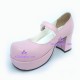 Lolita shoes thick sole style 9890A pink