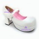 Lolita shoes thick sole style 9890A-1 white