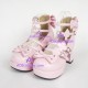 Gothic lolit shoes girl shoes style 8039 pink