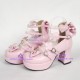 Gothic lolit shoes girl shoes style 8039 pink