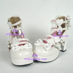 Gothic lolit shoes girl shoes style 8039 white