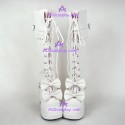 Lolita shoes boots  girl boots thick sole style 8003 white