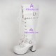 Lolita shoes boots  girl boots thick sole style 8003 white