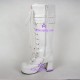 Lolita shoes boots  girl boots thick sole style 8003 white