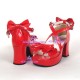 Lolita shoes girl shoes thick sole style 8001 red