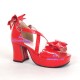 Lolita shoes girl shoes thick sole style 8001 red