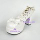 Lolita shoes thick sole girl shoes style 8062 white