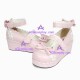 Lolita shoes wedge  shoes girls hoes style 80121 pink and white