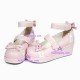 Lolita shoes wedge  shoes girls hoes style 80121 pink and white