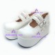 Gothic lolita shoes boots girl shoes thick sole style 8022 white