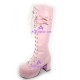 Gothic punk lolita boots shoes pricess boots style 8022 pink