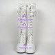 Gothic punk lolita boots shoes pricess boots style 8022 white