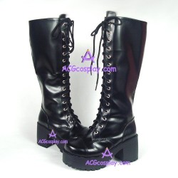 Lolita boots shoes girl boots punk gothic style 7008A black