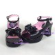 Lolita shoes girl sandals pretty shoes style 8027 black