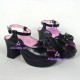 Lolita shoes girl sandals pretty shoes style 8027 black