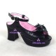 Lolita shoes girl sandals pretty shoes style 8027 black