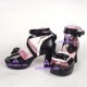 Lolita shoes girl sandals style 8025 black and white