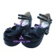 Lolita shoes girl sandals style 9829 black