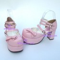 Lolita shoes girl sandals style 9829 pink