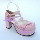 Lolita shoes girl sandals style 9829 pink