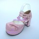 Lolita shoes girl sandals style 9829 pink